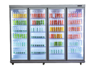 녹색 건강 직립 디스플레이 냉장고 상업용 음료 쇼케이스 냉장고 2250L